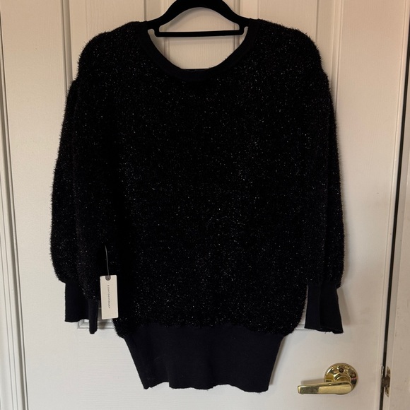 Anthropologie Maeve Pamela Tinsel Shimmer Sweater size Medium NWT - Picture 7 of 9